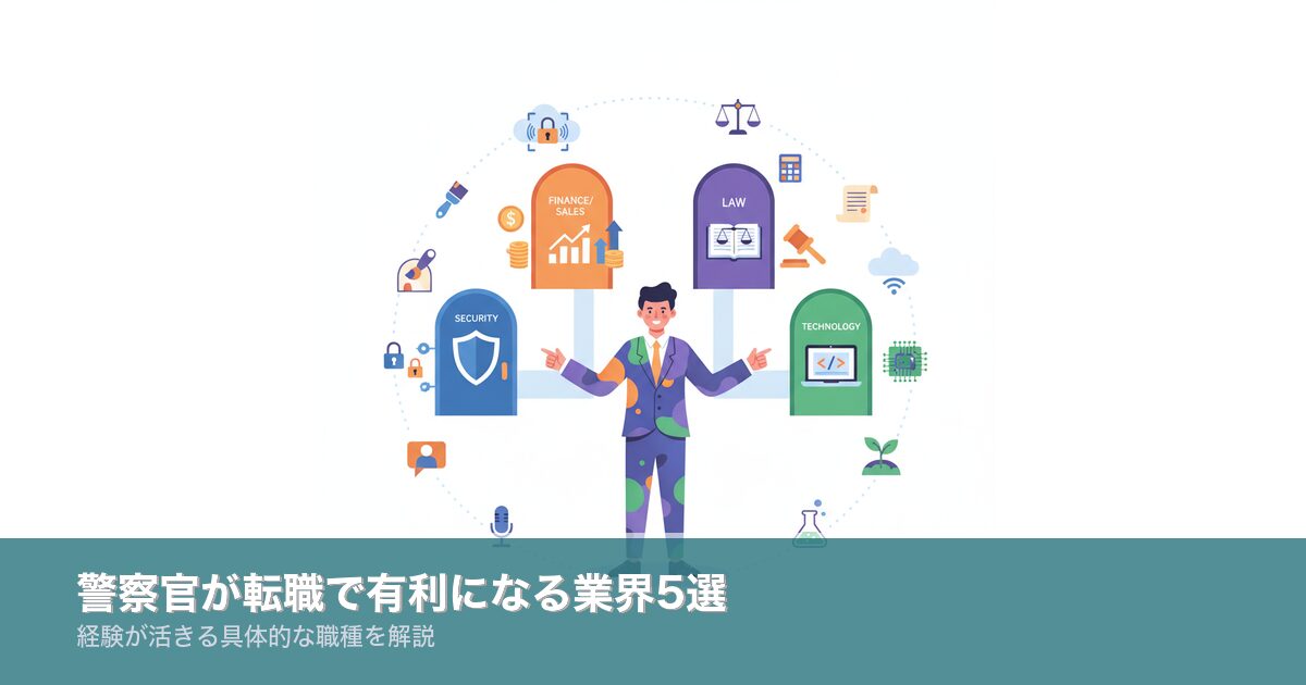 警察官が転職で有利になる業界5選のアイキャッチ画像