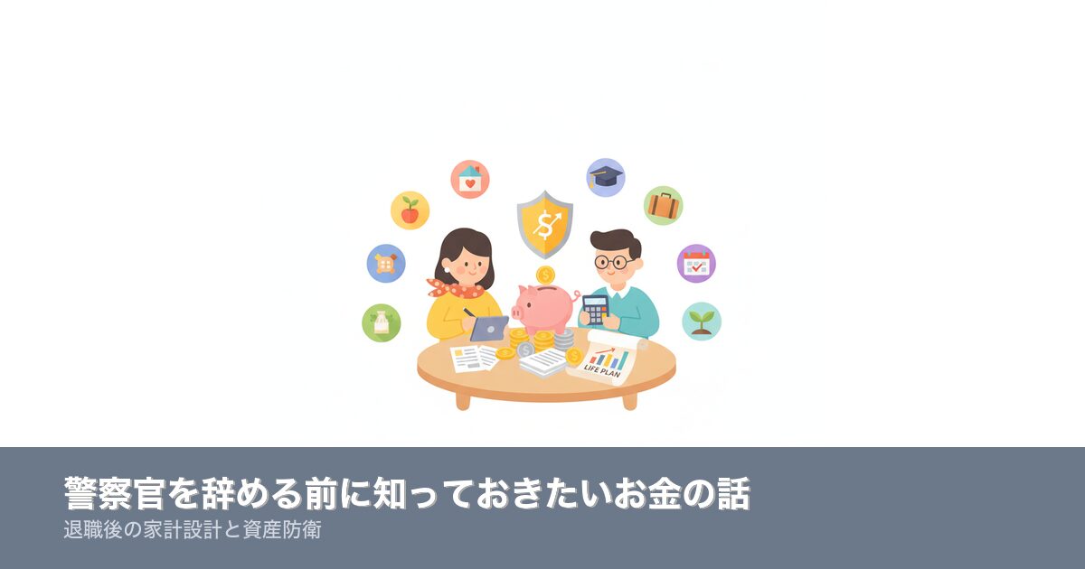 警察官を辞める前に知っておきたいお金の話のアイキャッチ画像