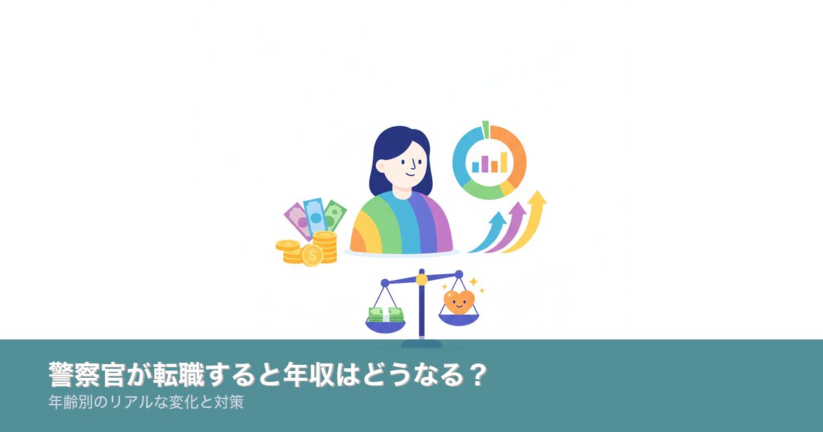 警察官が転職すると年収はどうなるかのアイキャッチ画像