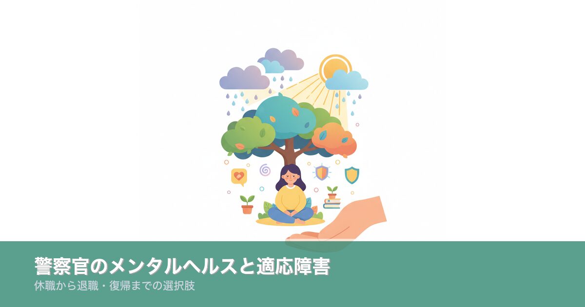 警察官のメンタルヘルスと適応障害のアイキャッチ画像