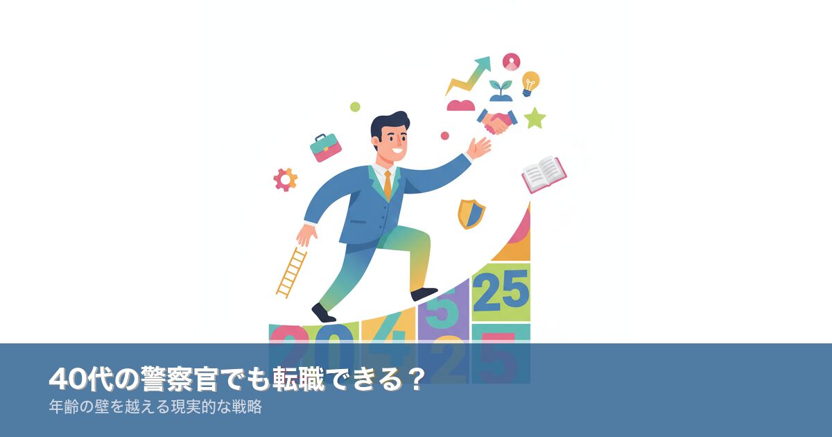 40代の警察官でも転職できるかのアイキャッチ画像