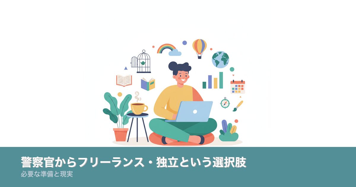 警察官からフリーランス独立のアイキャッチ画像