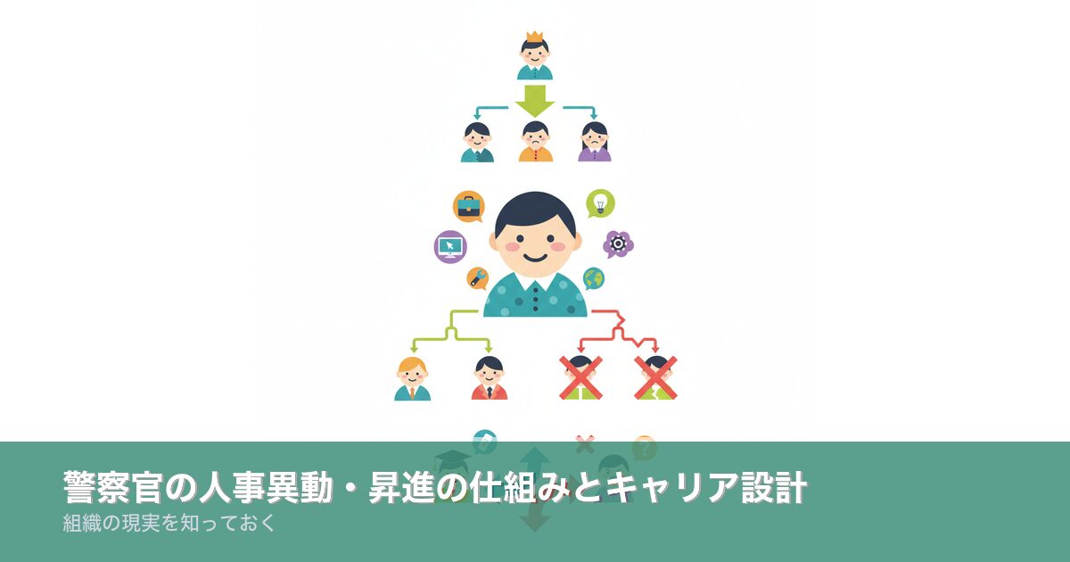 警察官の人事異動・昇進の仕組みのアイキャッチ画像