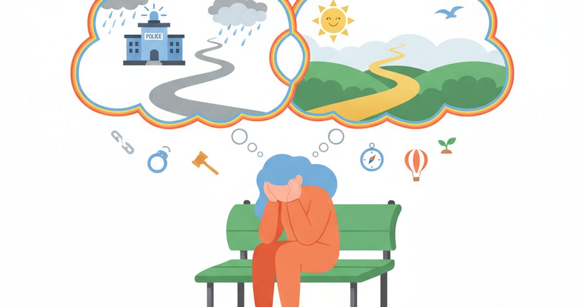 適応障害で悩む人のイメージ