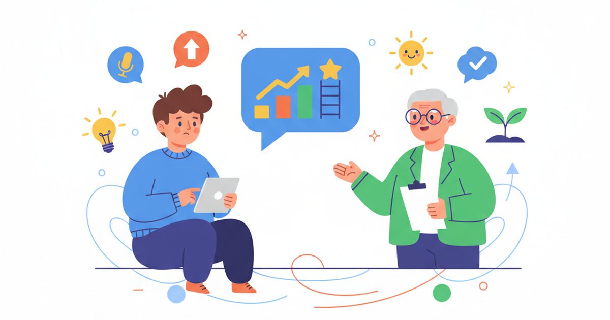 20代警察官の転職活動準備のイラスト