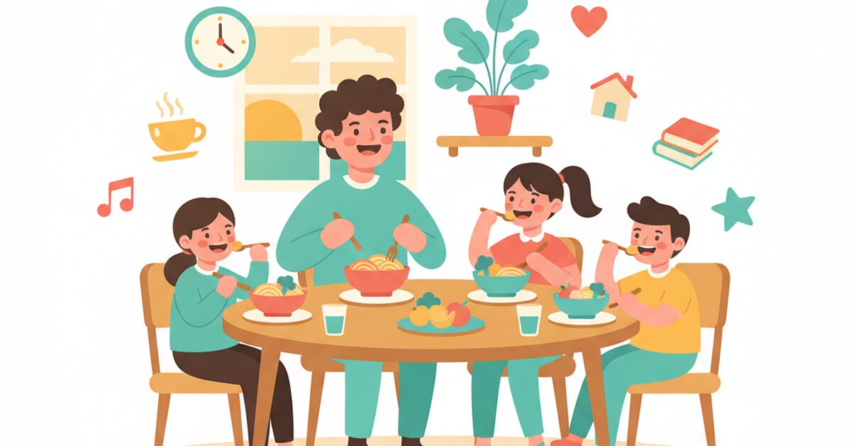 退職後の家族との食卓